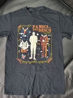 Panic! At The Disco Black Short-Sleeve Graphic Tee Small 0007